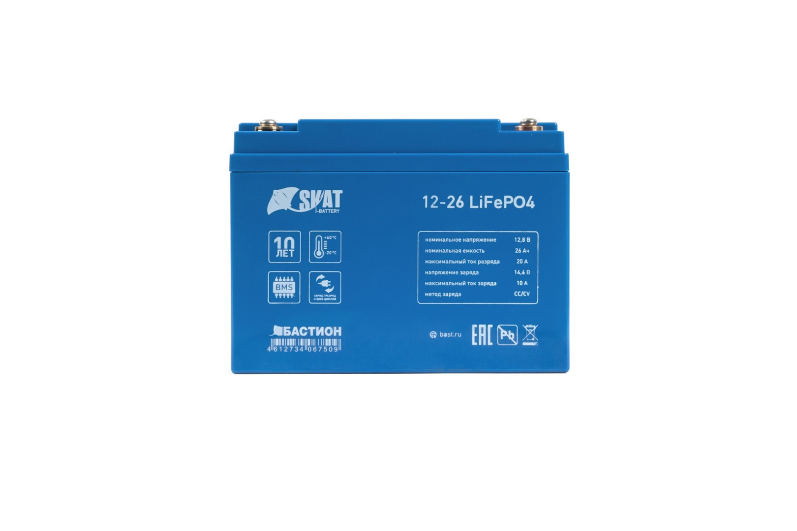 SKAT I-Battery 12-26 LiFePO4, аккумулятор под углом
