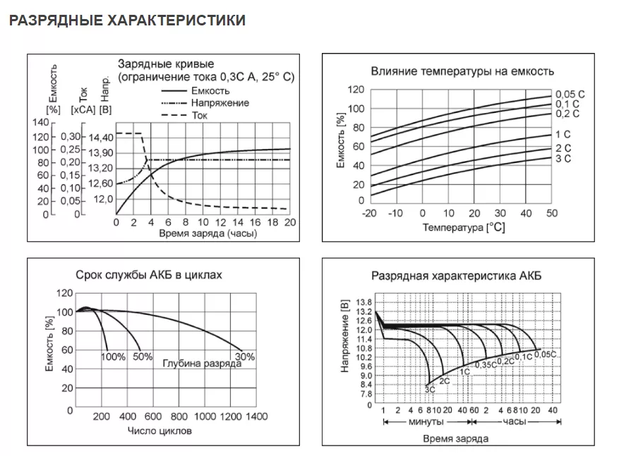 SKAT SB 1265, боковой вид аккумулятора
