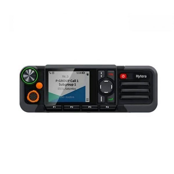 Hytera HM785 VHF LOW автомобильная рация, комплектный ракурс
