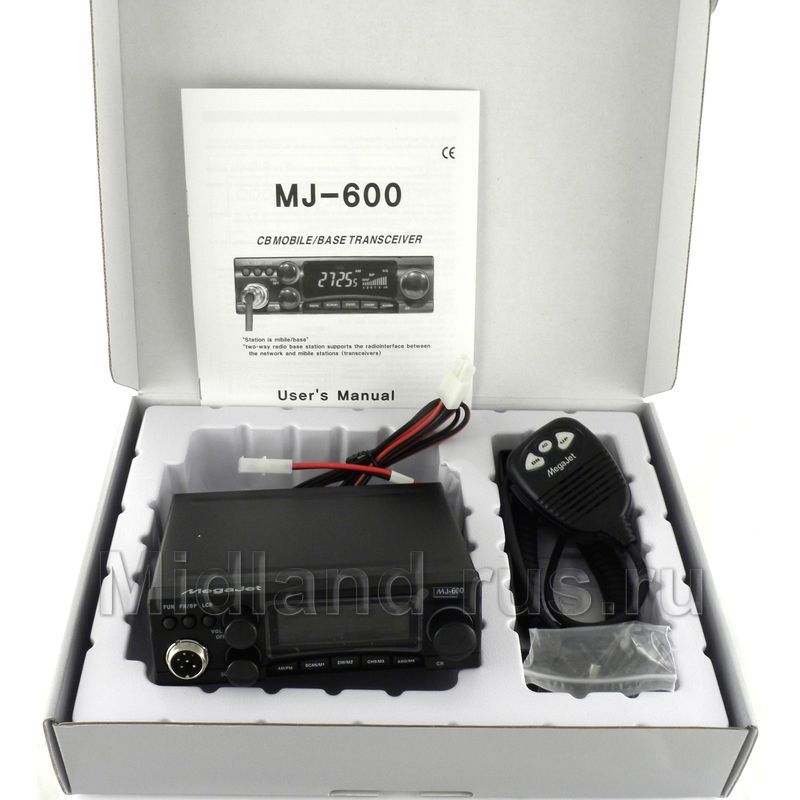 MegaJet MJ-600, комплект автомобильной радиостанции