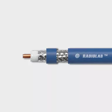 Кабель JIS TYPE Radiolab 8D-FB PVC, голубой, бухта 100м