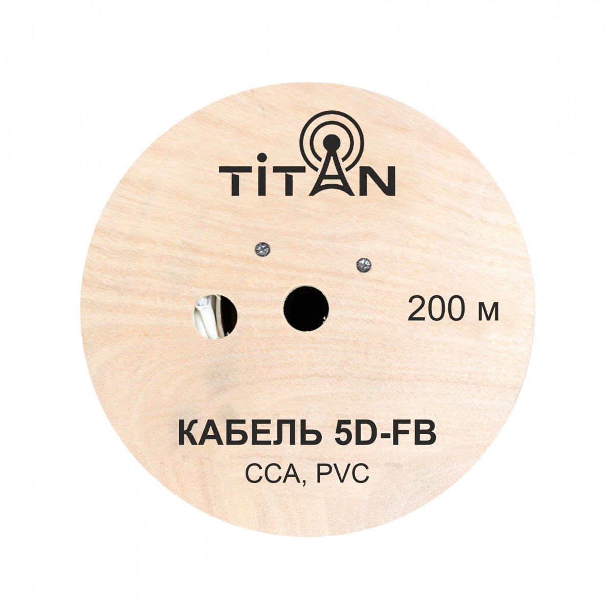 Кабель VEGATEL 5D-FB Titan белый, фото 3