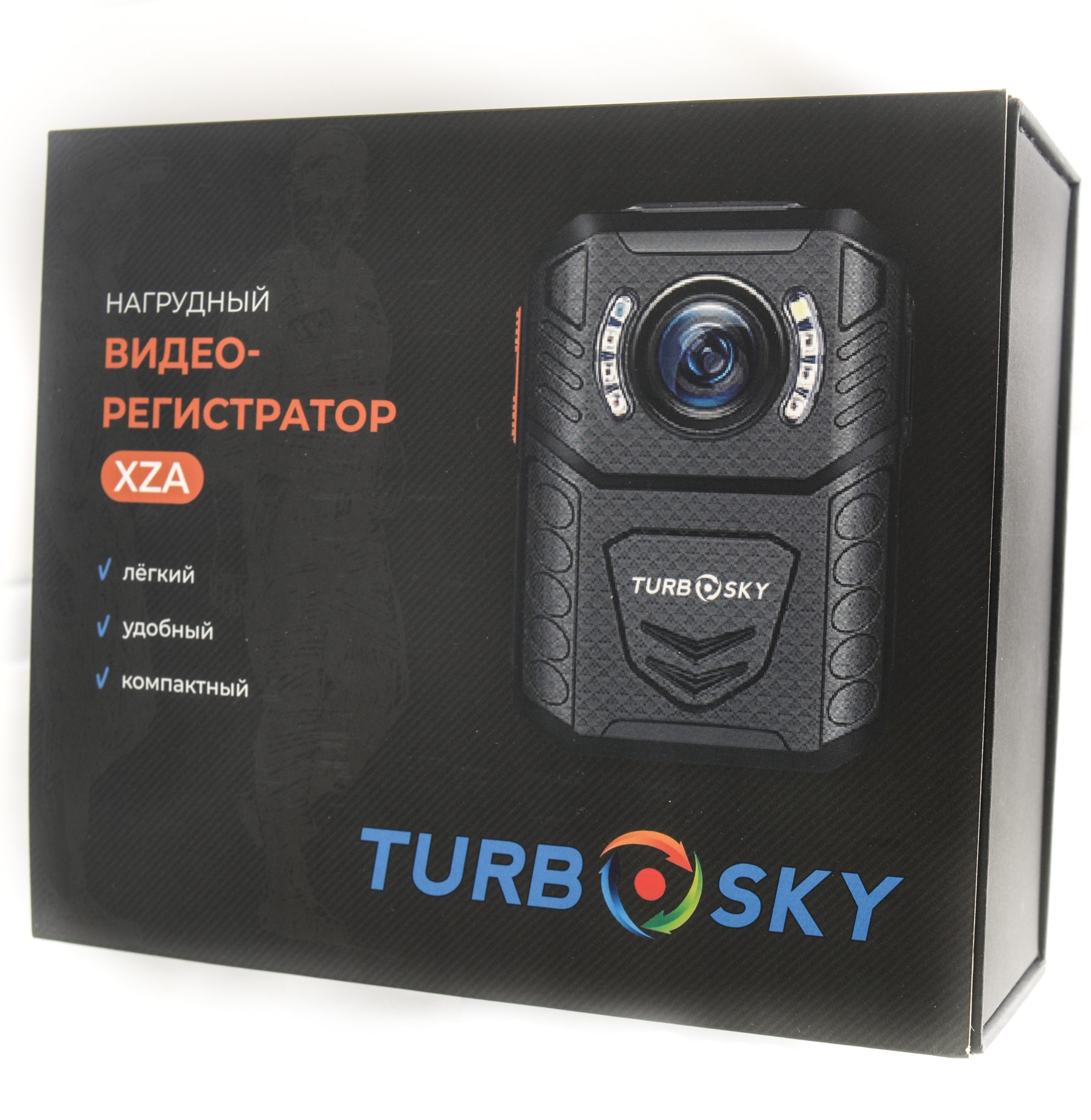 Нагрудный видеорегистратор TurboSky XZA, второй ракурс