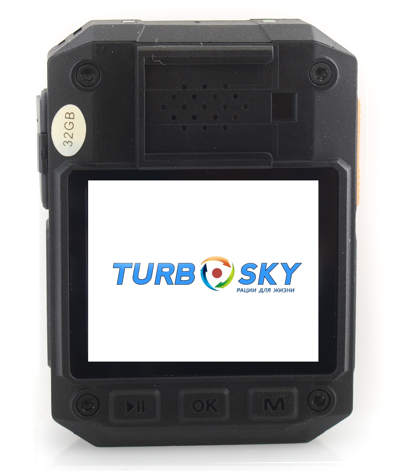 Нагрудный видеорегистратор TurboSky XZA, крепление на одежде
