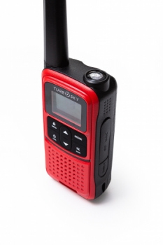 TurboSky T55 Red, рация крупным планом