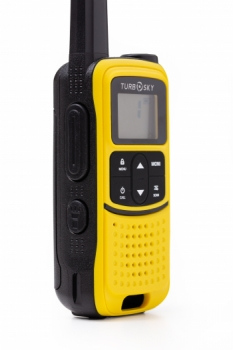 TurboSky T55 Yellow, рация крупным планом