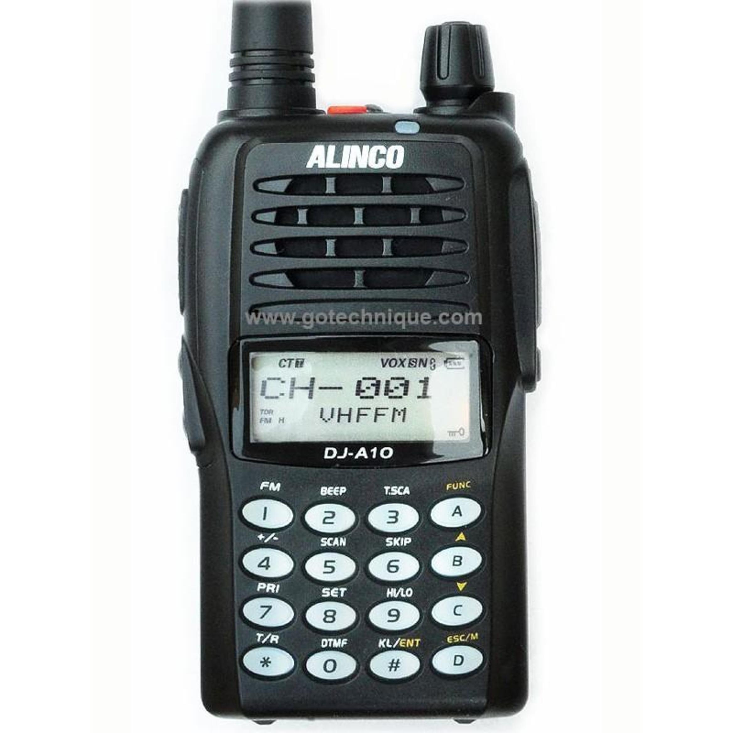 Alinco DJ-A10, вид рации с дисплеем