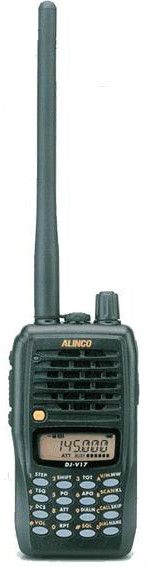 Alinco DJ-V17 body, рация и органы управления