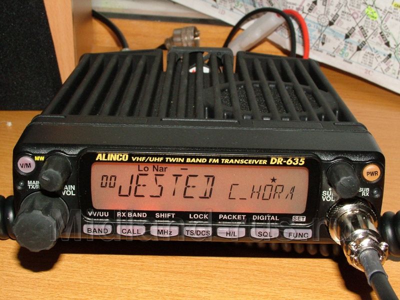 Alinco DR-635TV, автомобильная установка