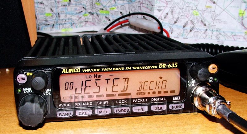 Alinco DR-635TV, передняя панель
