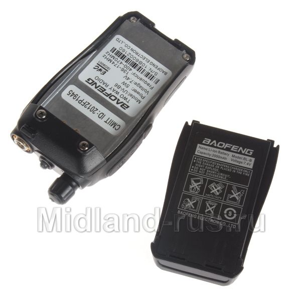 Baofeng UV-B6, боковая панель