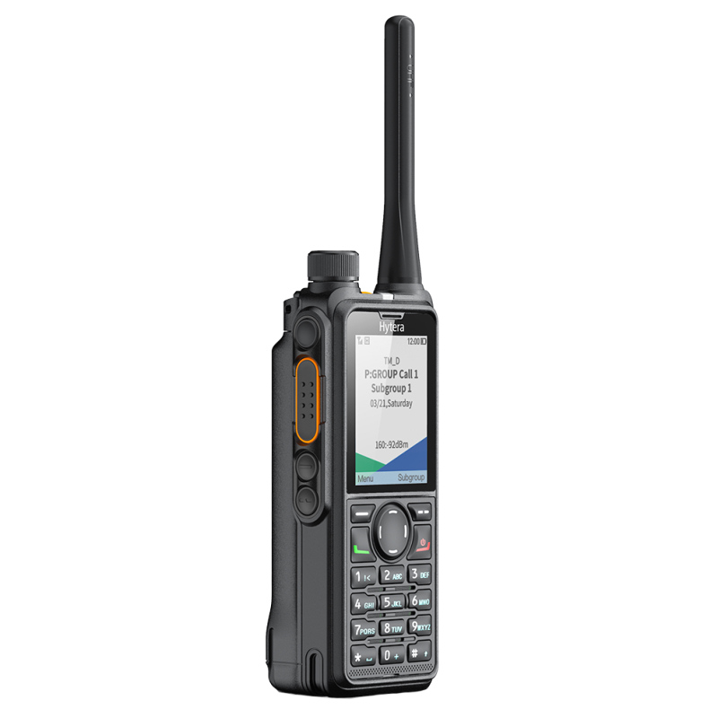 Hytera HP785 VHF GPS / Bluetooth, рация сбоку