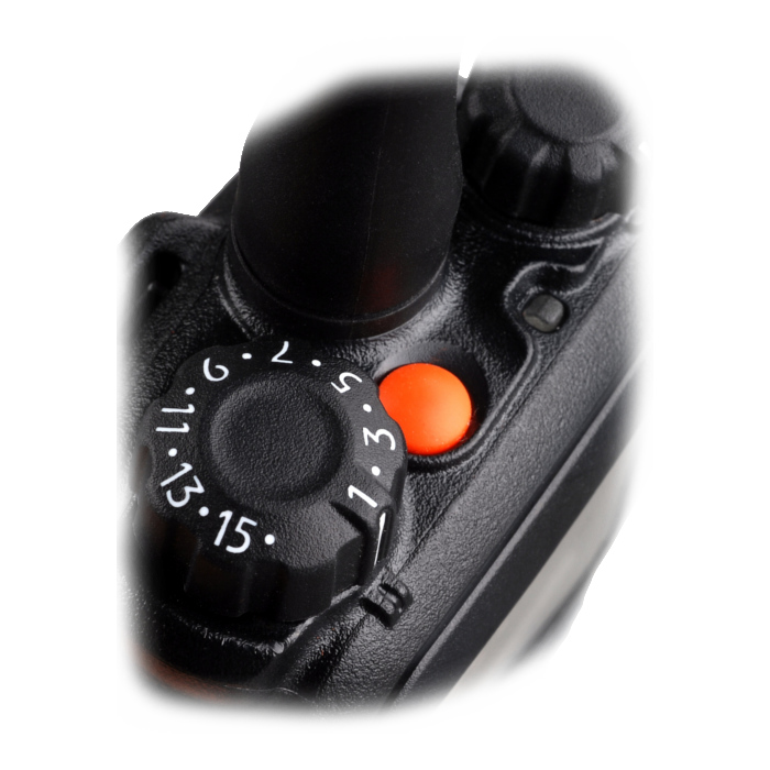 Hytera PD-785 VHF, радиостанция крупным планом