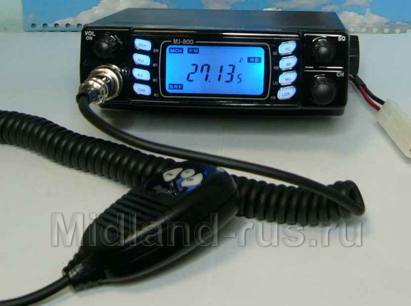 MegaJet MJ-800, рация с дисплеем