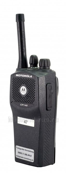 Motorola CP140, вид сбоку