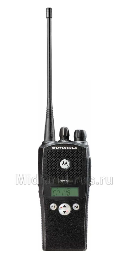 Motorola CP160, вид сбоку