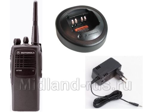 Motorola GP 340 V/U, комплектный вид