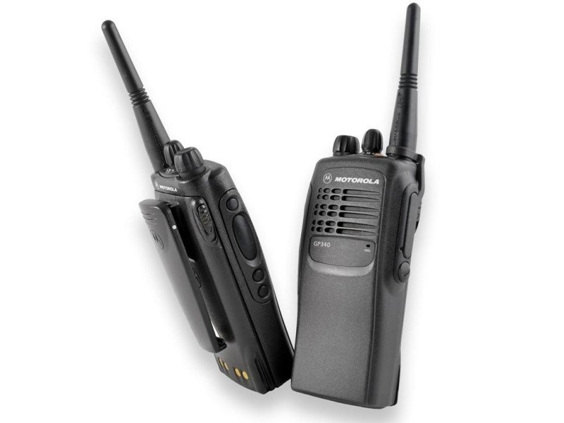 Motorola GP-340 VHF рация вид сбоку