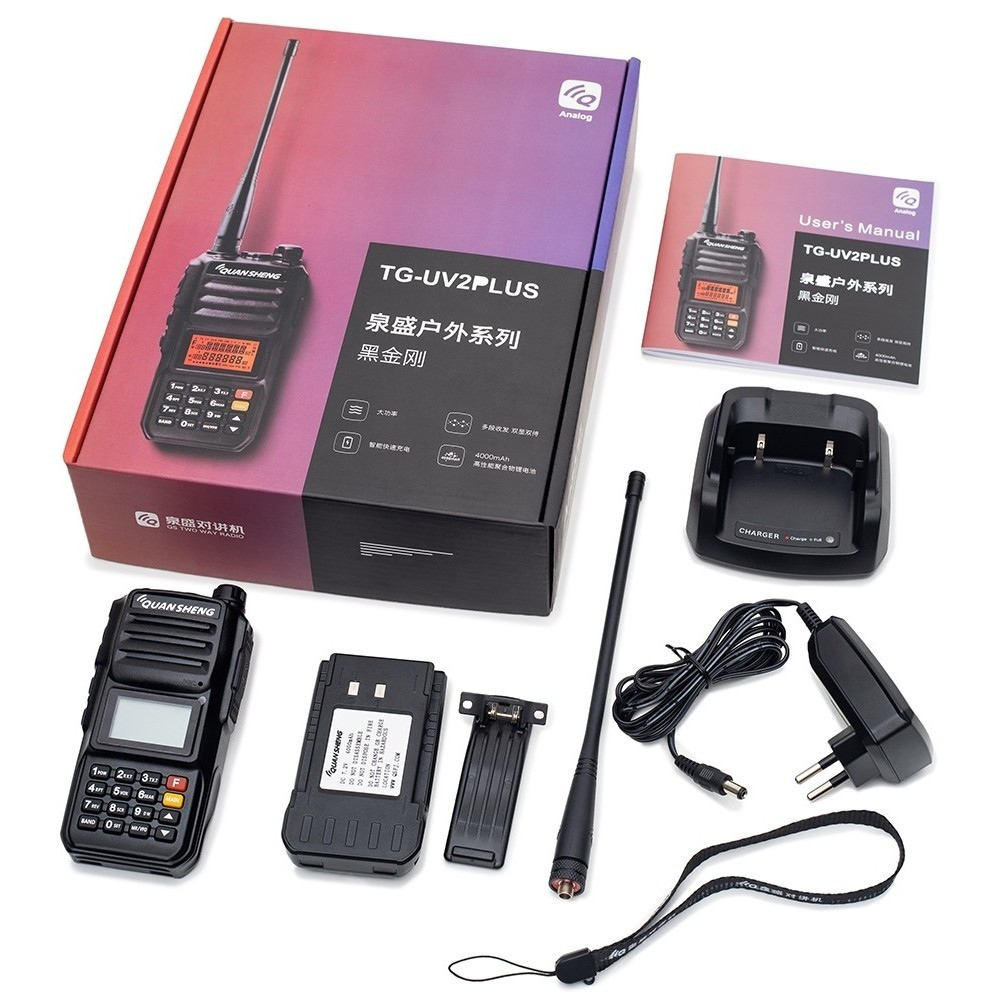 Quansheng TG-UV2 PLUS, рация крупным планом