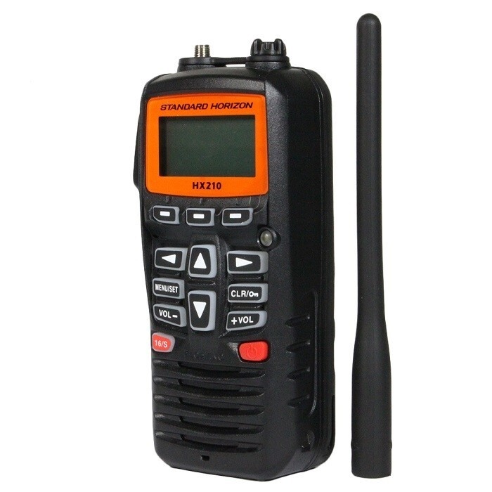 Standard Horizon HX210E, корпус и дисплей
