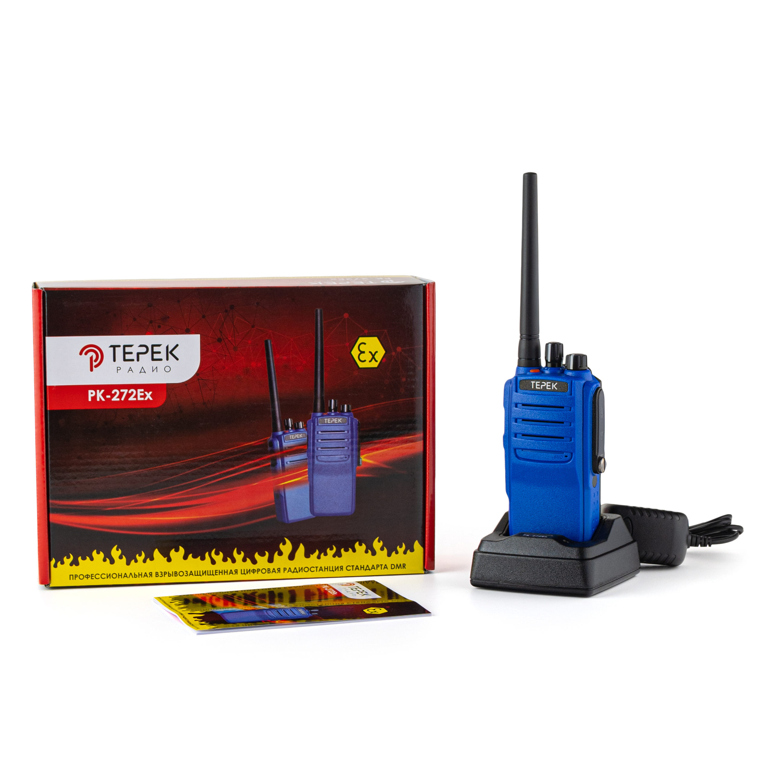 ТЕРЕК РК-272 Ex GPS VHF, рация в ракурсе
