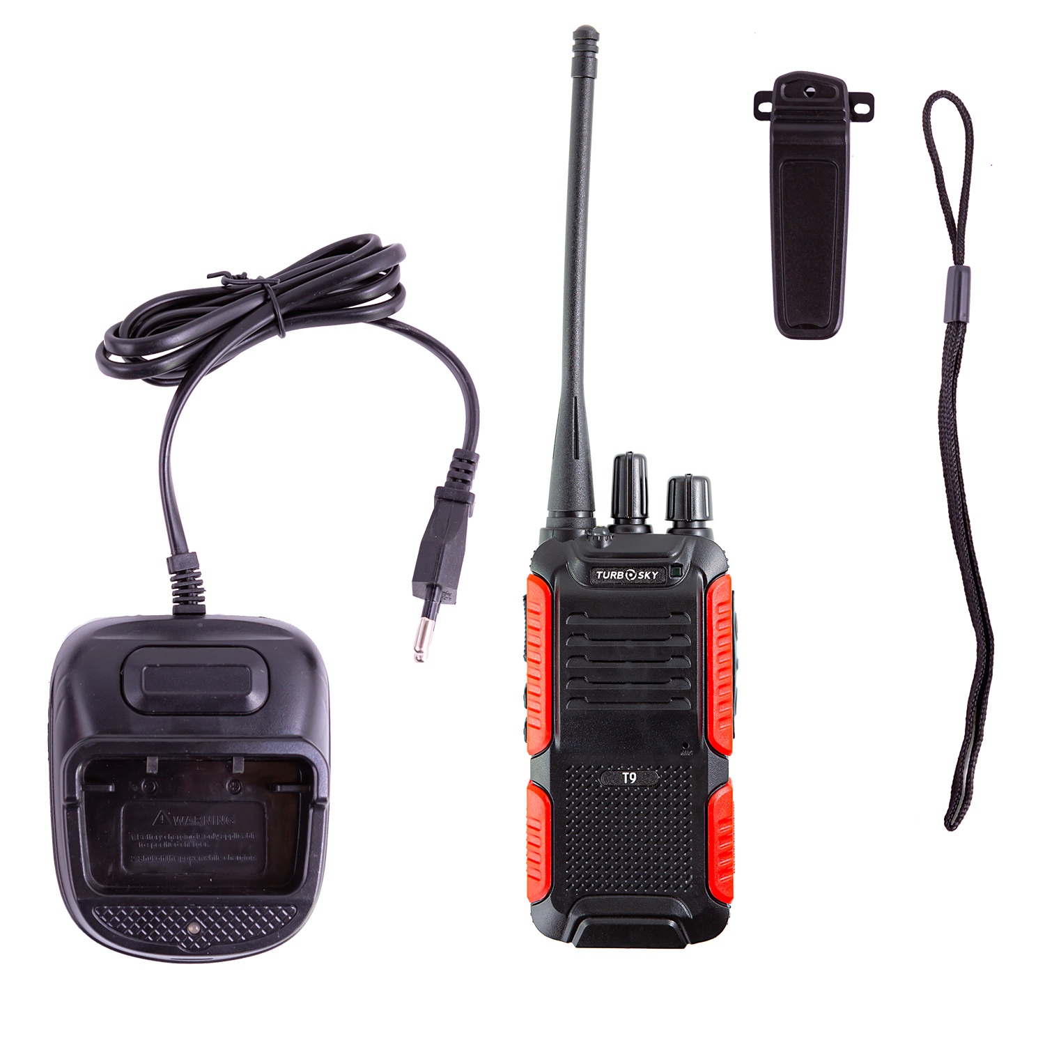 TurboSky T9, рация на фоне упаковки
