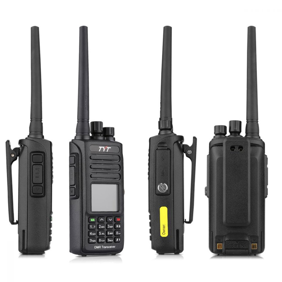 TYT MD-380 DMR, антенна и корпус