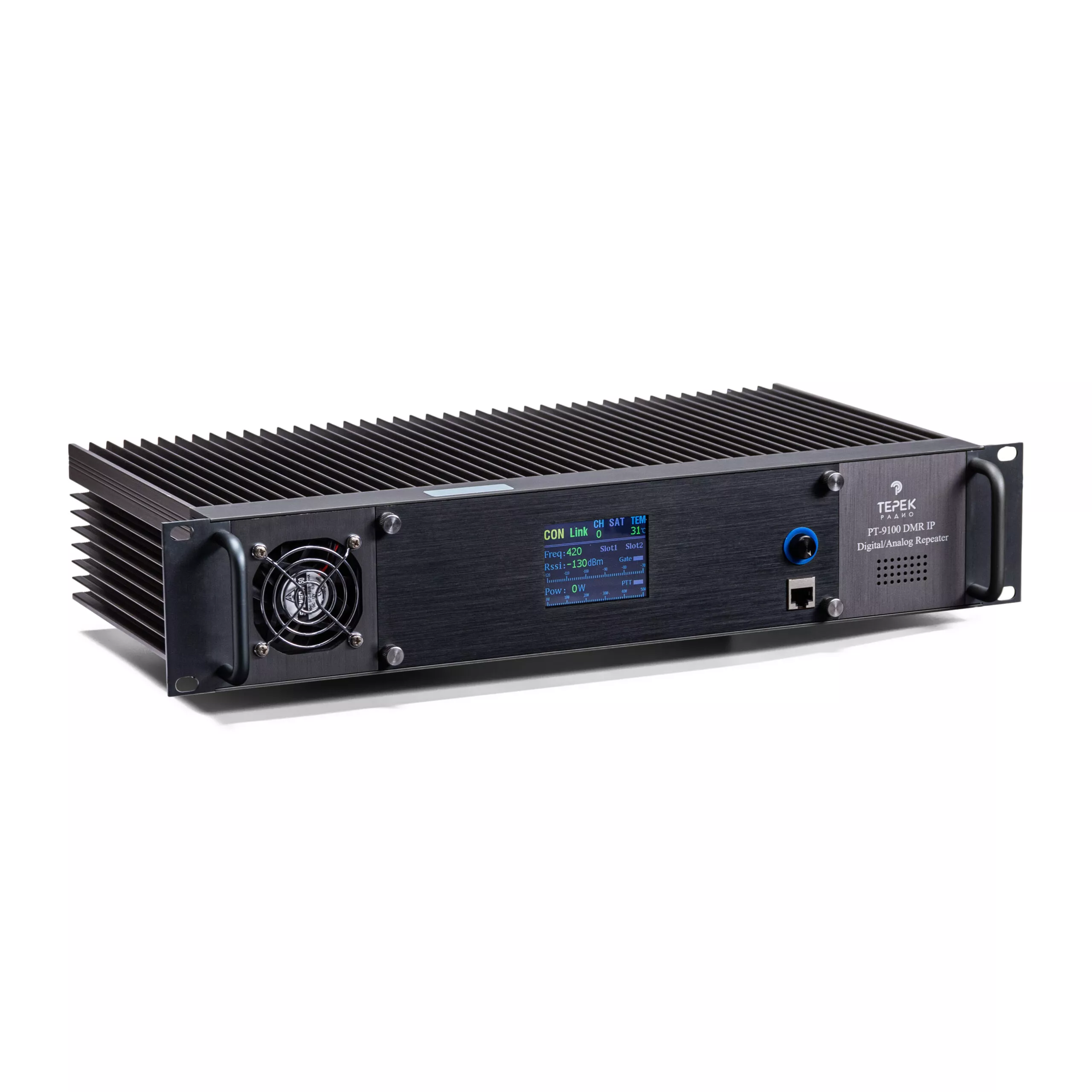 Терек РТ-9100 DMR IP VHF, лицевой блок
