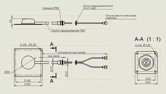 Шайба антенные крепления, комплект креплений