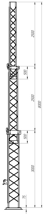ComTech CT-S3-3Х-3000, решетчатые секции