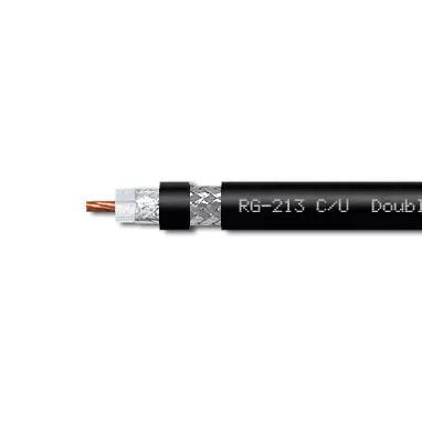 ВЧ кабель RG типа RG-213C/U, черный, PVC